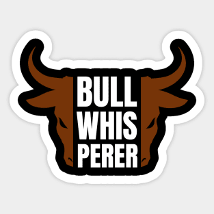 Bull Whisperer Sticker